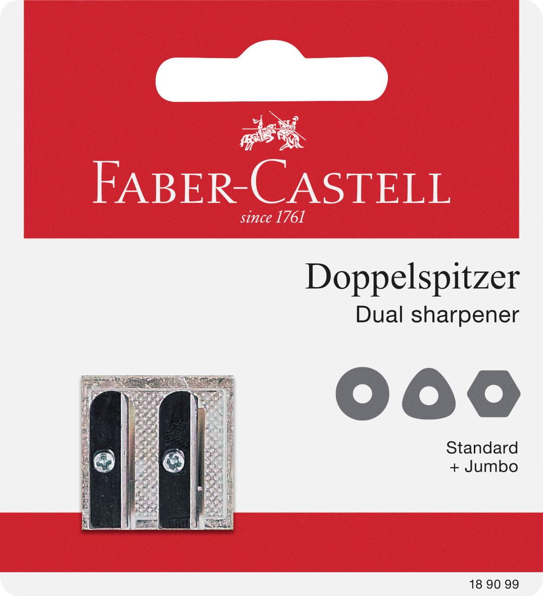 Faber-Castell - 50-34 Metalldoppelspitzer, 1er Set