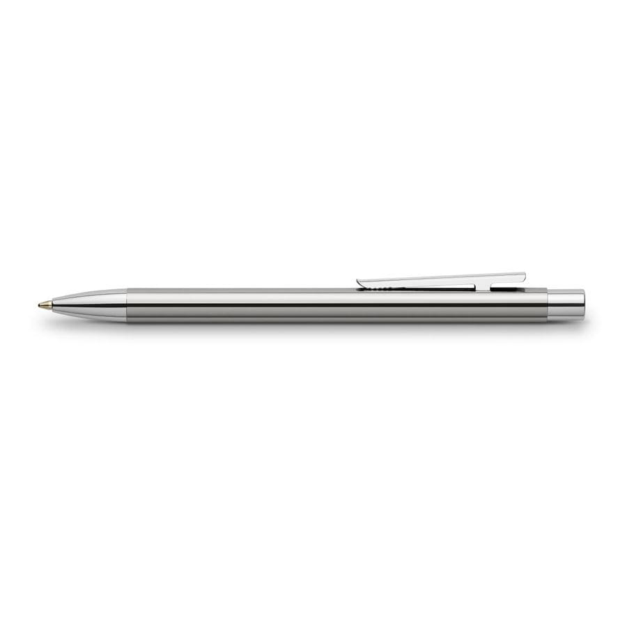 Faber-Castell - Neo Slim Edelstahl Kugelschreiber, B, silber glänzend