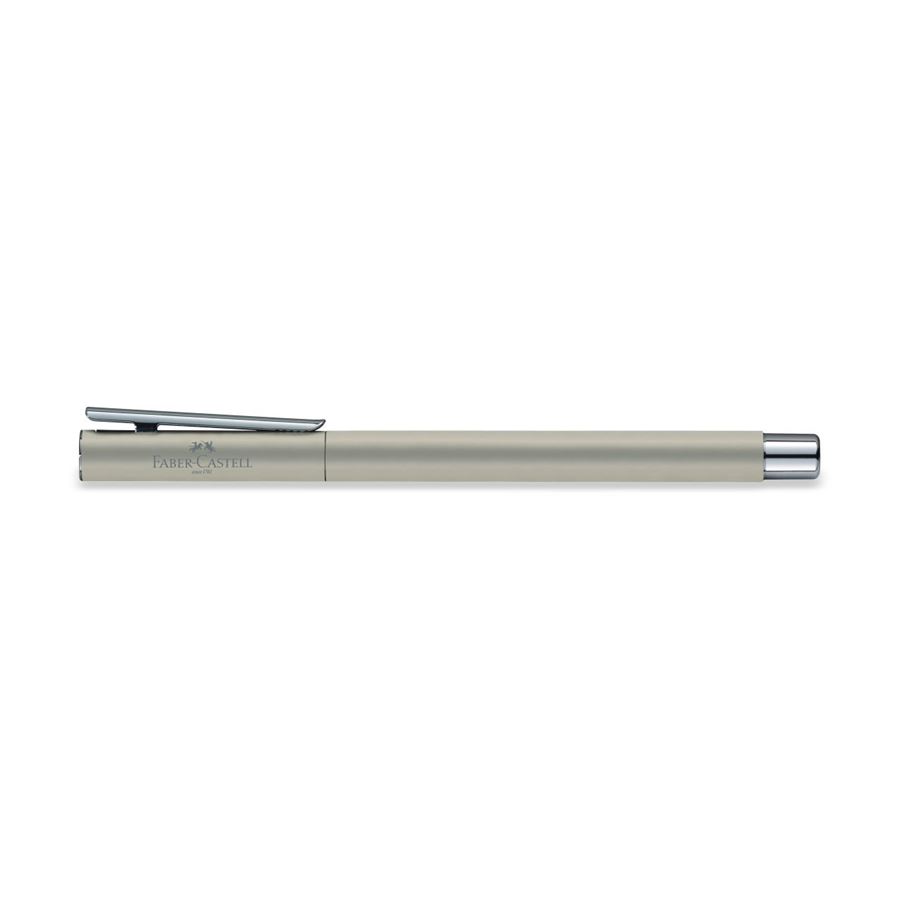 Faber-Castell - Stylo à plume Neo Slim acier inoxydable, mat, medium