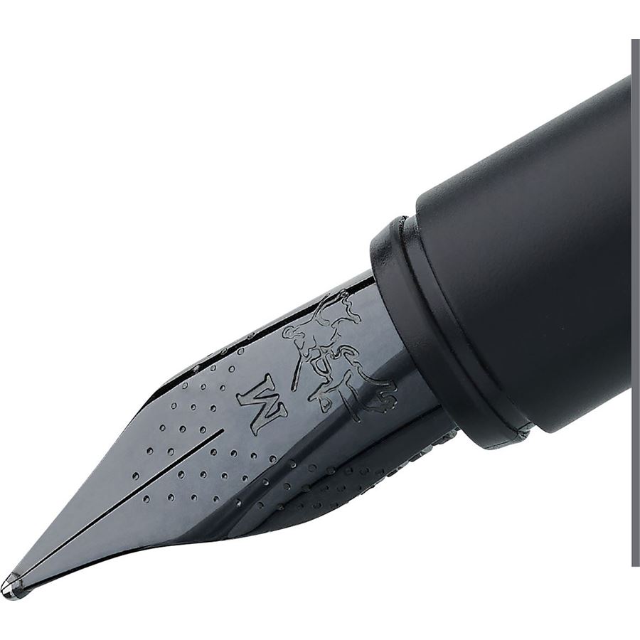 Faber-Castell - Stylo à plume Neo Slim métal noir, large