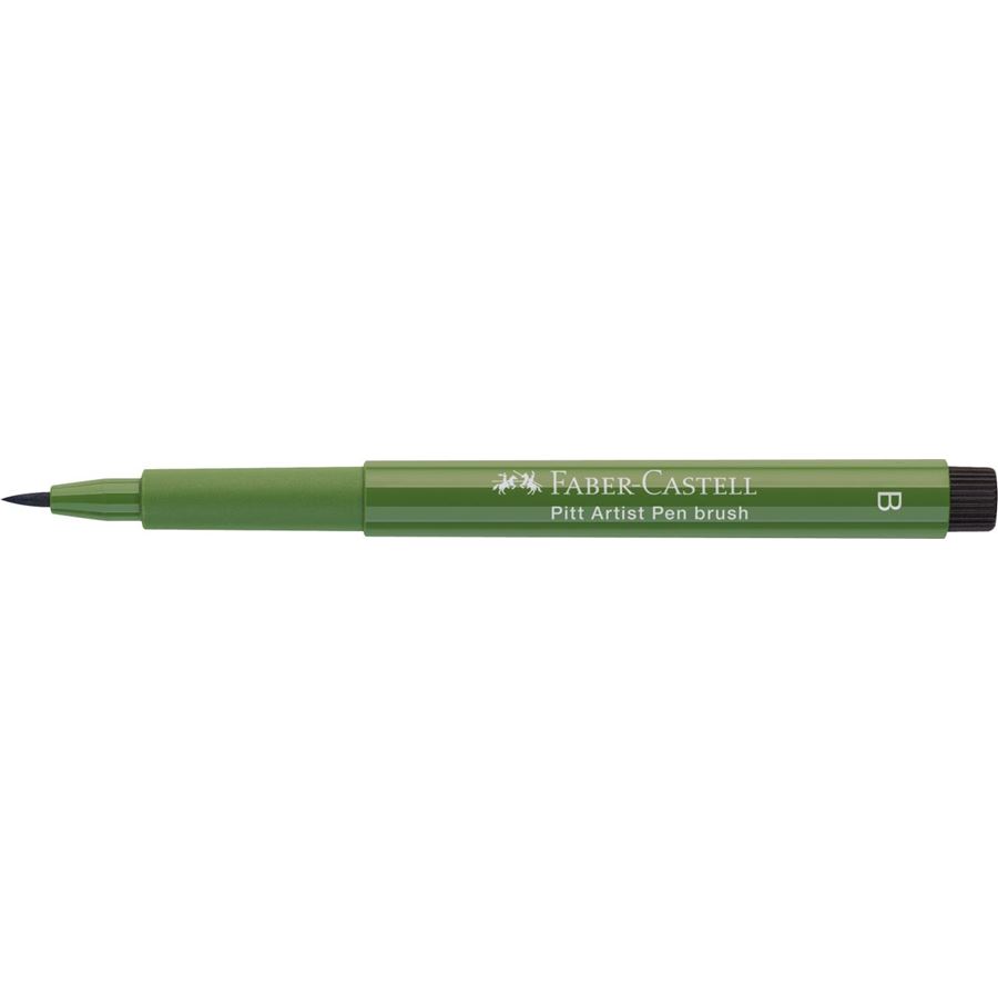 Faber-Castell - Pitt Artist Pen Brush Tuschestift, chromoxydgrün stumpf