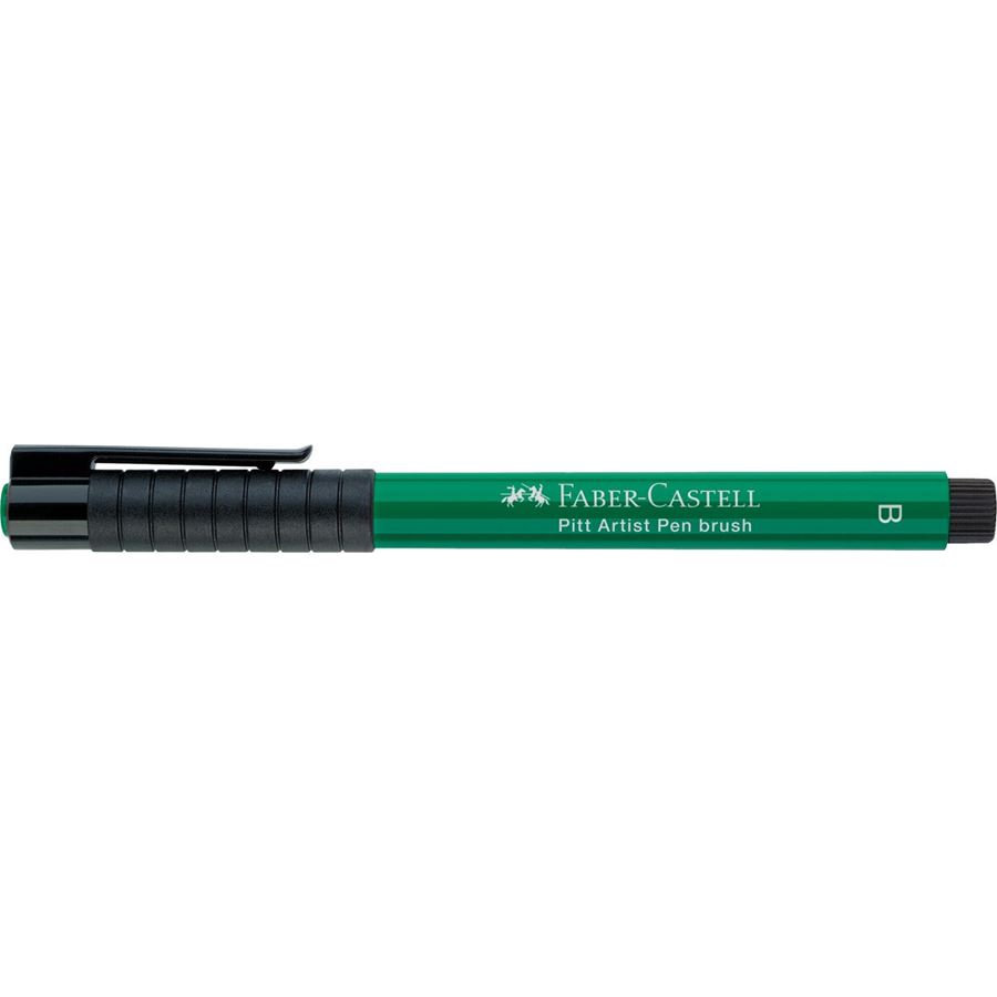 Faber-Castell - Feutre Pitt Artist Pen Brush vert phtalo foncé