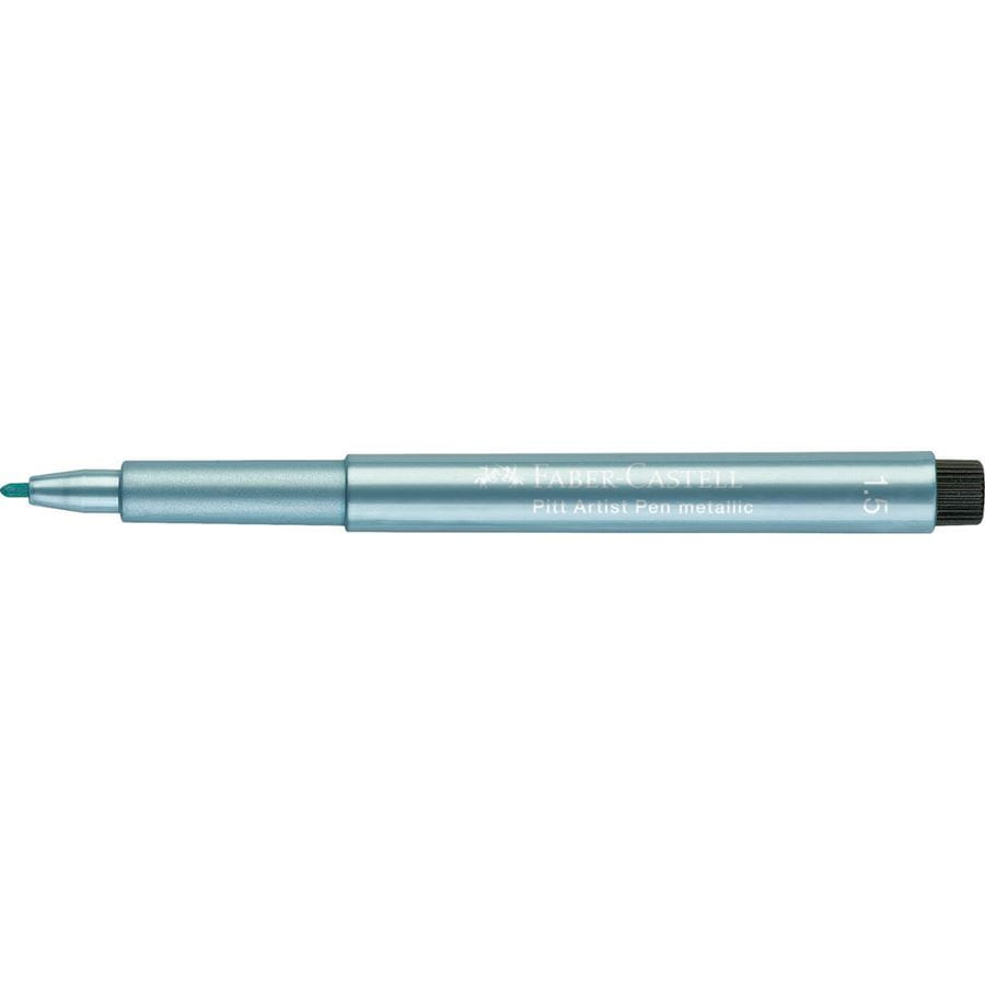 Faber-Castell - Pitt Artist Pen Metallic 1.5 Tuschestift, blau metallic