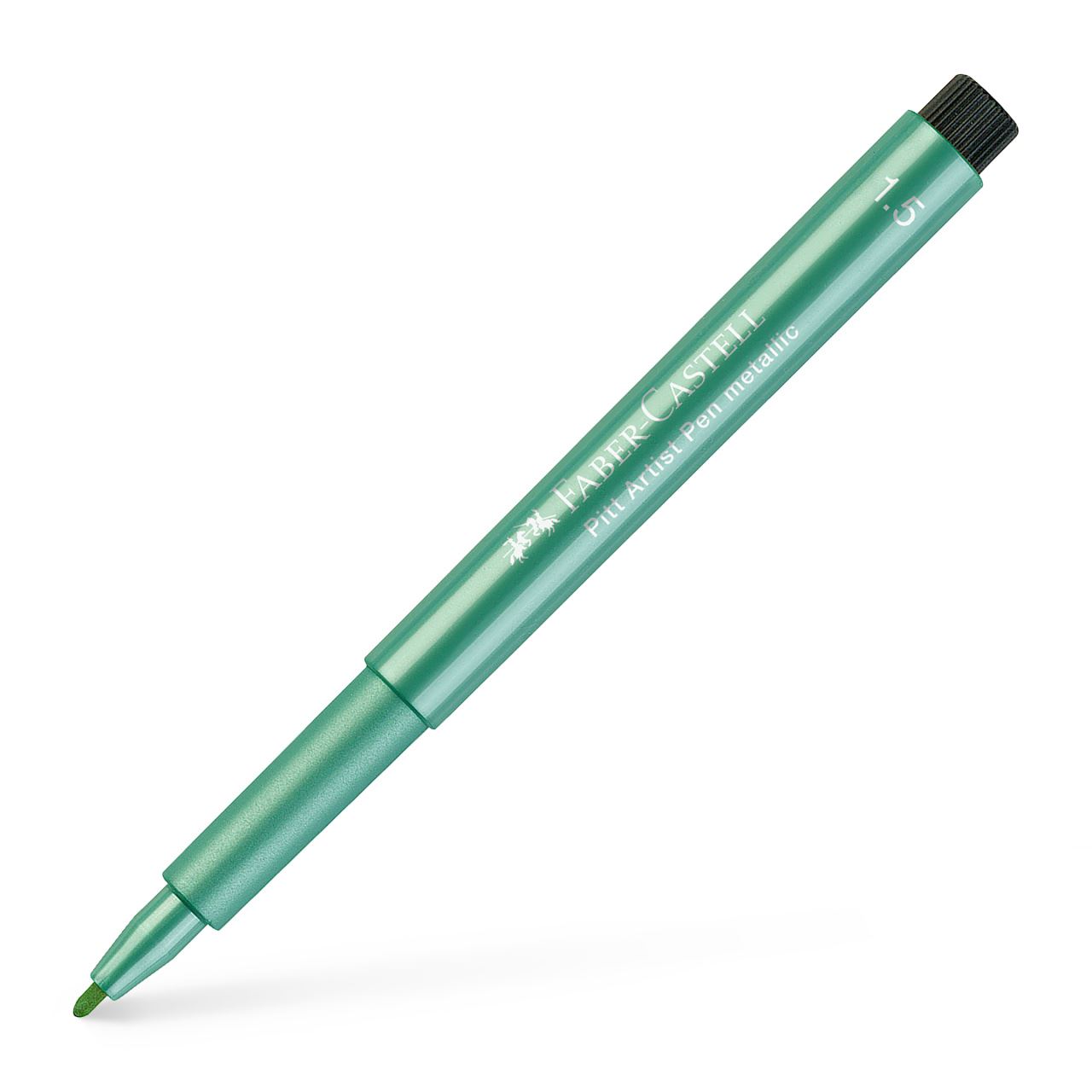 Faber-Castell - Pitt Artist Pen Metallic 1,5 Tuschestift, grün metallic