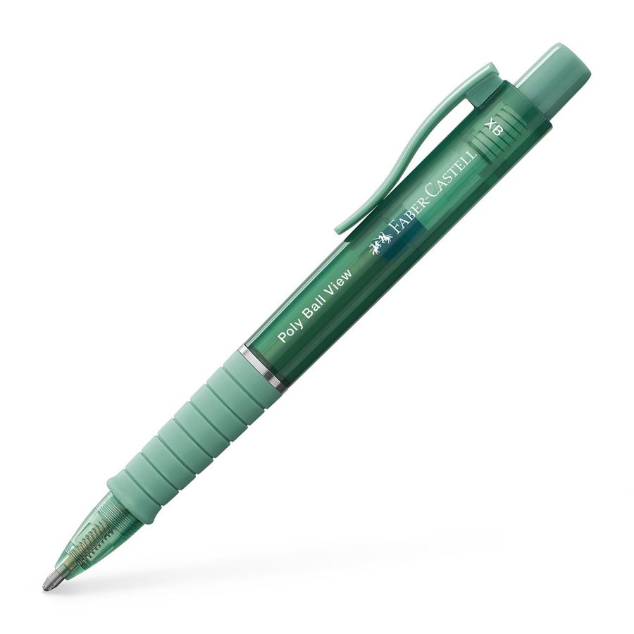 Faber-Castell - Stylo-bille Poly Ball View, XB, green lily