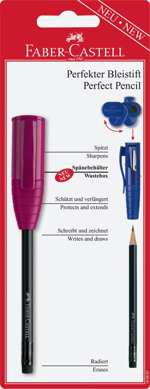 Faber-Castell - Perfekter Bleistift III mit eingebauter Spitzerbox