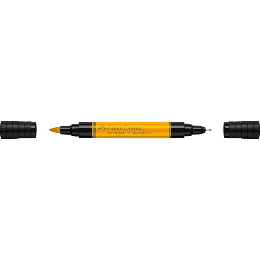 Faber-Castell - Pitt Artist Pen Dual Marker Tuschestift, chromgelb dunkel