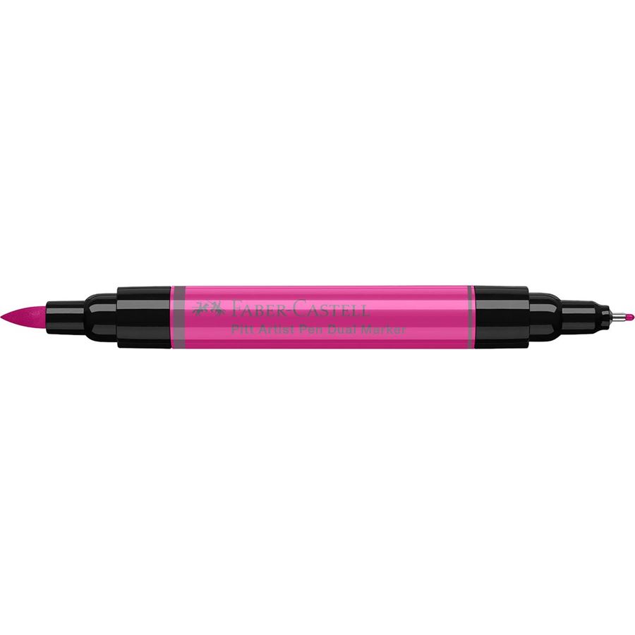 Faber-Castell - Pitt Artist Pen Dual Marker Tuschestift, purpurrosa mittel