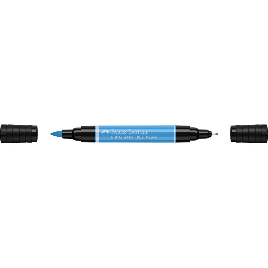 Faber-Castell - Pitt Artist Pen Dual Marker Tuschestift, smalteblau