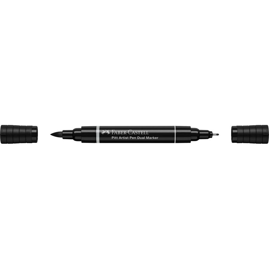 Faber-Castell - Pitt Artist Pen Dual Marker Tuschestift, schwarz