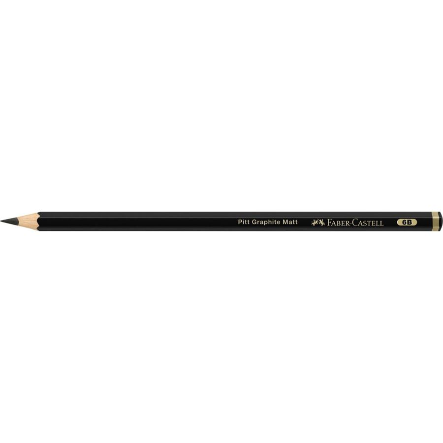 Faber-Castell - Crayon graphite Pitt Graphite Matt, 6B