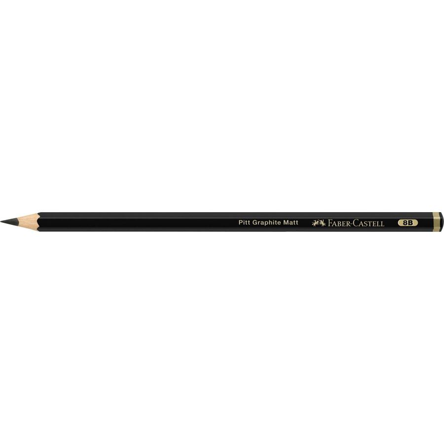 Faber-Castell - Crayon graphite Pitt Graphite Matt, 8B