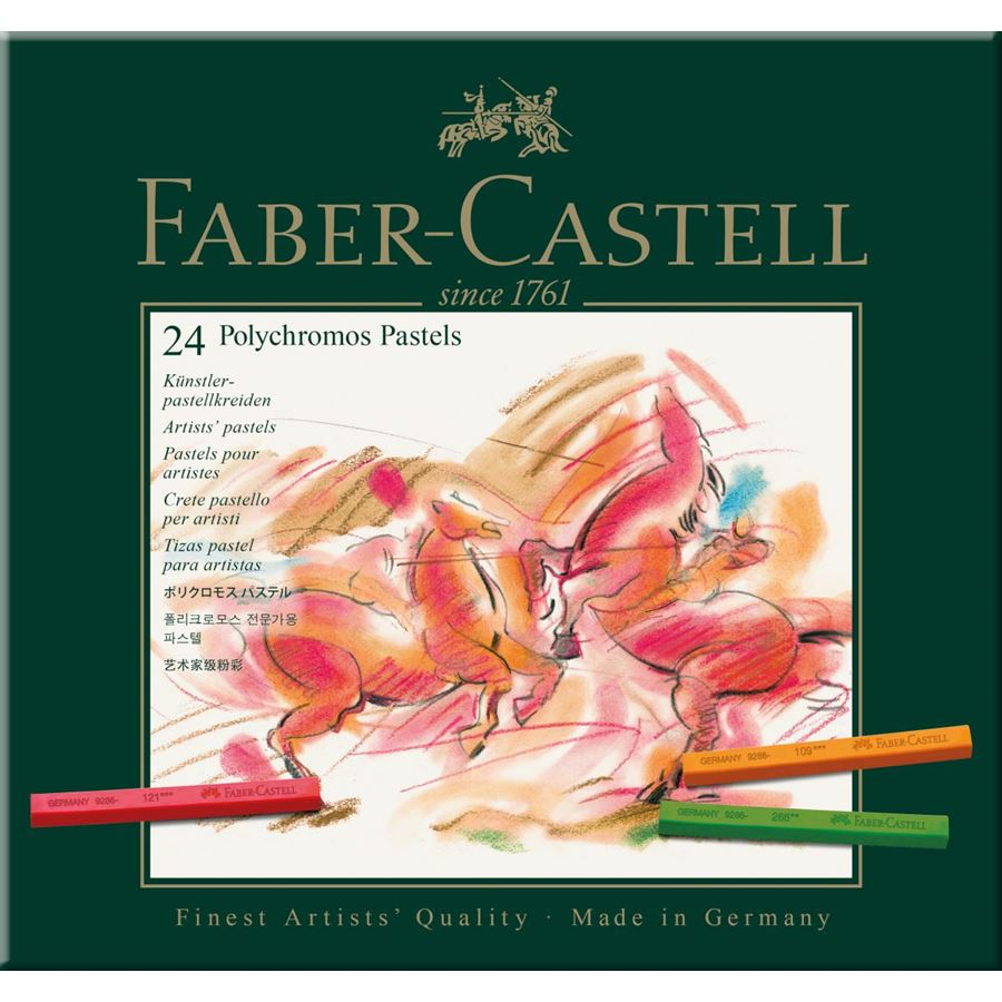Faber-Castell - Craie pastel Polychromos boîte de 24