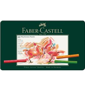 Faber-Castell - Craie pastel Polychromos boîte métal de 60