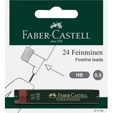 Faber-Castell - Blister 2 etuis 12 mines 0,5 HB