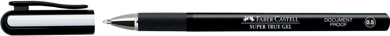 Faber-Castell - Super True Gel Gelroller, 0.5 mm, schwarz