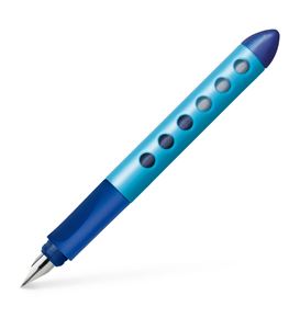 Faber-Castell - Stylo-plume éducatif Scribolino droitier bleu