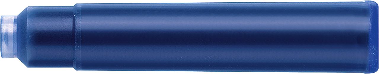 Faber-Castell - Tintenpatronen, Standard, 6x königsblau löschbar
