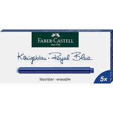 Faber-Castell - Grand étui de cartouches d'encre Bleu Royal, effaçable