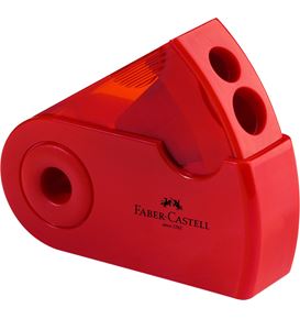 Faber-Castell - Taille-crayon 2 usages Sleeve rouge/bleu