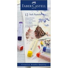 Faber-Castell - Pastels tendres, boîte de 12