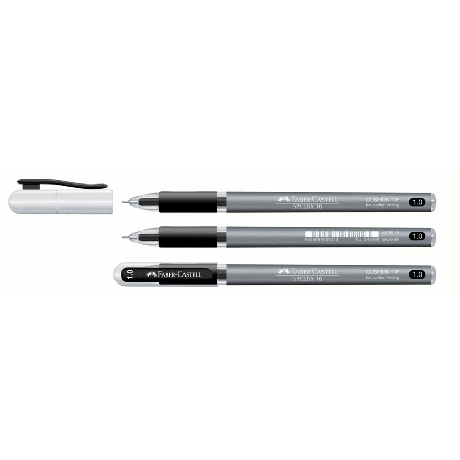 Faber-Castell - Speedx Kugelschreiber, 1.0 mm, schwarz