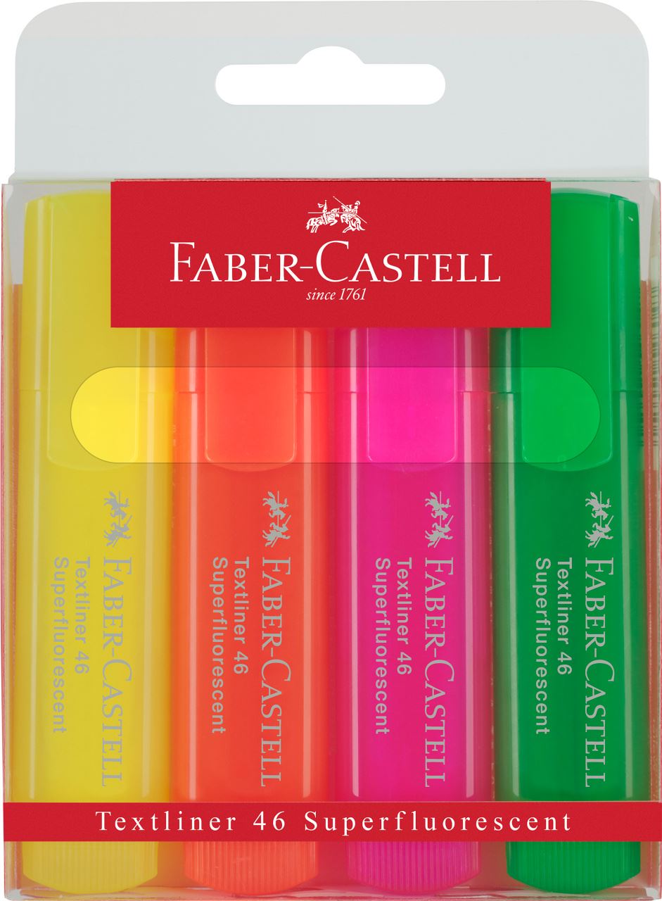 Faber-Castell - Surligneur Textliner 1546 étui de 4