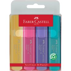 Faber-Castell - Textliner 46 Pastel étui de 4
