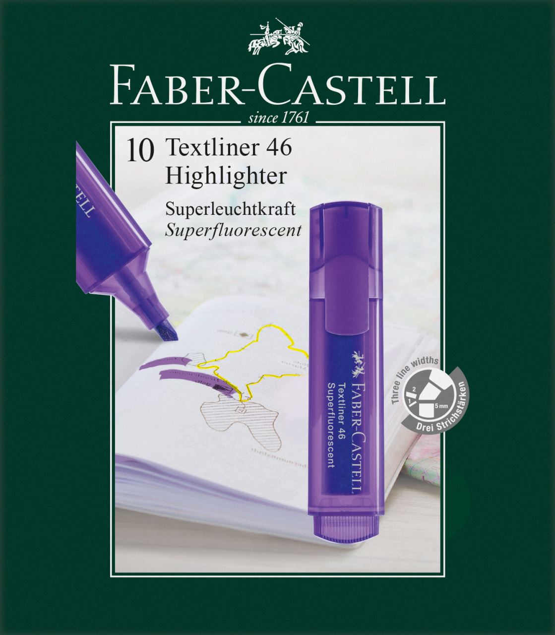 Faber-Castell - Surligneur Textliner 1546 violet
