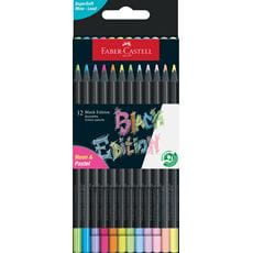 Faber-Castell - Buntstifte Black Edition Neon + Pastell