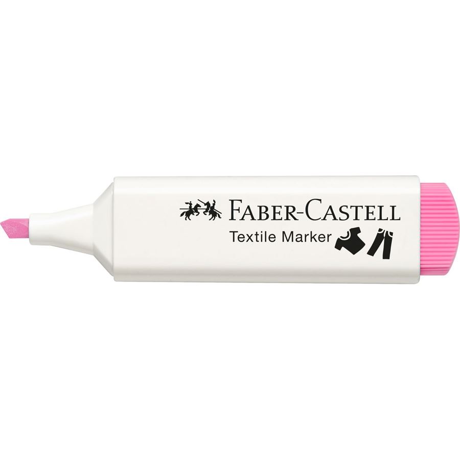 Faber-Castell - Marqueur Textile rose pastel
