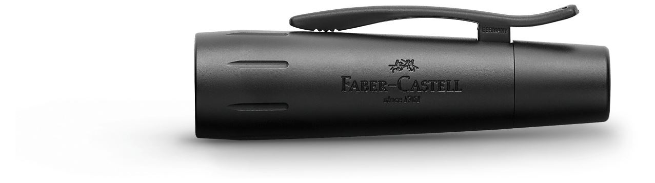 Faber-Castell - e-motion Pure Black  Füller, Federbreite F, schwarz