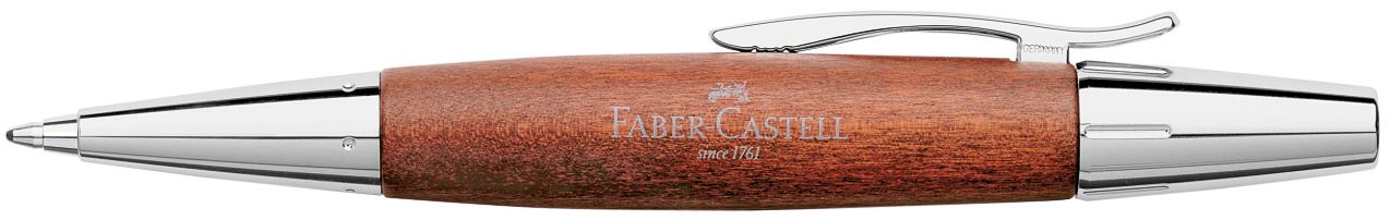 Faber-Castell - e-motion Holz  Drehkugelschreiber, B, rotbraun